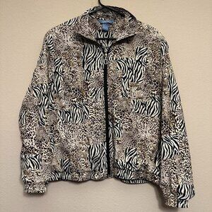 Vintage Koret Sport Animal Print Windbreaker Jacket
